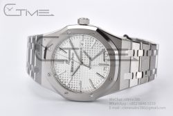Royal Oak 41mm 15400 SS ZF 1:1 Best Edition White Textured Dial on SS Bracelet SA3120 Super Clone - Image 14