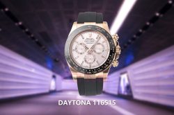 Daytona 116515 1:1 Best Edition Clean Factory Black Ceramic Bezel Champagne Diamond Markers Dial on Oysterflex Rubber Strap A4130