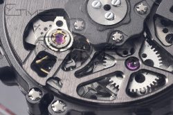 RM035-02 Real NTPT ZF 1:1 Best Edition Skeleton Dial on Red Rubber Strap NH05A - Image 30