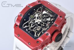 RM035-02 Real NTPT ZF 1:1 Best Edition Skeleton Dial on White Rubber Strap NH05A - Image 2