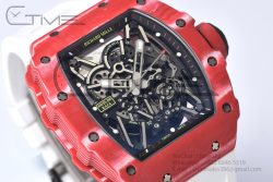 RM035-02 Real NTPT ZF 1:1 Best Edition Skeleton Dial on White Rubber Strap NH05A - Image 4