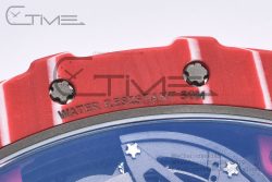 RM035-02 Real NTPT ZF 1:1 Best Edition Skeleton Dial on White Rubber Strap NH05A - Image 17