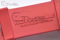 RM035-02 Real NTPT ZF 1:1 Best Edition Skeleton Dial on Red Rubber Strap NH05A - Image 20