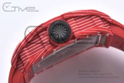 RM035-02 Real NTPT ZF 1:1 Best Edition Skeleton Dial on Red Rubber Strap NH05A - Image 12