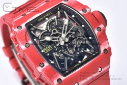 RM035-02 Real NTPT ZF 1:1 Best Edition Skeleton Dial on Red Rubber Strap NH05A - Image 4