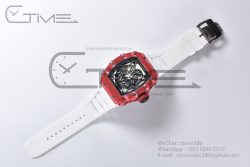 RM035-02 Real NTPT ZF 1:1 Best Edition Skeleton Dial on White Rubber Strap NH05A - Image 10