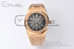 Royal Oak 39mm 16202 "50th Anniversary" RG ZF 1:1 Best Edition Gray Textured Dial on RG Bracelet A7121 - Image 3