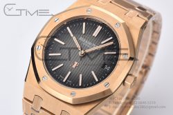 Royal Oak 39mm 16202 "50th Anniversary" RG ZF 1:1 Best Edition Gray Textured Dial on RG Bracelet A7121 - Image 2