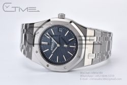 Royal Oak 39mm 16202 "50th Anniversary" SS ZF 1:1 Best Edition Blue Textured Dial on SS Bracelet A7121 - Image 6