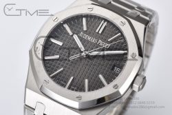 Royal Oak 41mm 15510 SS ZF 1:1 Best Edition Gray Textured Dial on SS Bracelet A4302 - Image 2