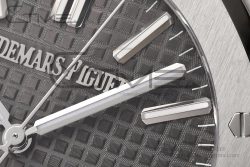 Royal Oak 41mm 15510 SS ZF 1:1 Best Edition Gray Textured Dial on SS Bracelet A4302 - Image 9