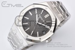 Royal Oak 41mm 15510 SS ZF 1:1 Best Edition Gray Textured Dial on SS Bracelet A4302 - Image 4