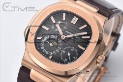 Nautilus 5712 RG ZF 1:1 Best Edition Brown Dial on Brown Leather Strap A240 - Image 2