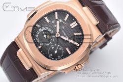 Nautilus 5712 RG ZF 1:1 Best Edition Brown Dial on Brown Leather Strap A240 - Image 4
