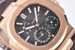 Nautilus 5712 RG ZF 1:1 Best Edition Brown Dial on Brown Leather Strap A240 - Image 6