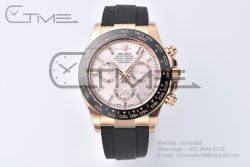 Daytona 116515 1:1 Best Edition Clean Factory Black Ceramic Bezel Champagne Diamond Markers Dial on Oysterflex Rubber Strap A4130 - Image 3
