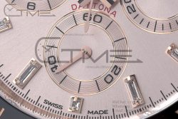 Daytona 116515 1:1 Best Edition Clean Factory Black Ceramic Bezel Champagne Diamond Markers Dial on Oysterflex Rubber Strap A4130 - Image 12