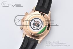 Daytona 116515 1:1 Best Edition Clean Factory Black Ceramic Bezel Champagne Diamond Markers Dial on Oysterflex Rubber Strap A4130 - Image 28