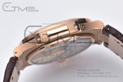 Nautilus 5712 RG ZF 1:1 Best Edition Brown Dial on Brown Leather Strap A240 - Image 10