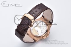 Nautilus 5712 RG ZF 1:1 Best Edition Brown Dial on Brown Leather Strap A240 - Image 8