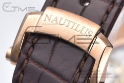 Nautilus 5712 RG ZF 1:1 Best Edition Brown Dial on Brown Leather Strap A240 - Image 17