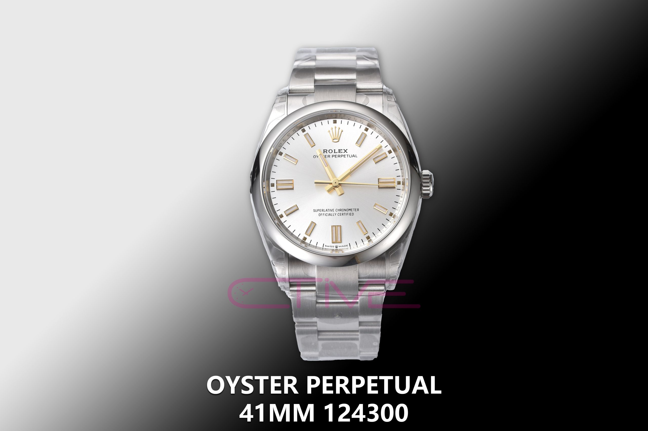 Oyster Perpetual 41mm 124300 Clean 1:1 Best Edition 904L Steel Sliver Dial on SS Bracelet VR3230