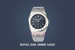 Royal Oak 39mm 16202 "50th Anniversary" SS ZF 1:1 Best Edition Blue Textured Dial on SS Bracelet A7121