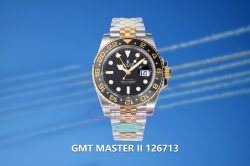GMT Master II 126713 904L SS Clean Factory 1:1 Best Edition Black Dial on Jubilee Bracelet DD3285