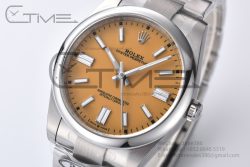 Oyster Perpetual 41mm 124300 Clean 1:1 Best Edition 904L Steel Yellow Dial on SS Bracelet VR3230 - Image 2