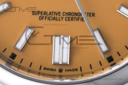 Oyster Perpetual 41mm 124300 Clean 1:1 Best Edition 904L Steel Yellow Dial on SS Bracelet VR3230 - Image 6