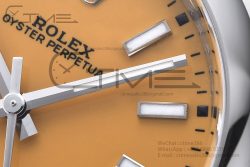 Oyster Perpetual 41mm 124300 Clean 1:1 Best Edition 904L Steel Yellow Dial on SS Bracelet VR3230 - Image 7