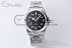 AirKing 126900 40mm SS Clean 1:1 Best Edition 904L Steel Smooth Bezel Black Dial on SS Oyster Bracelet A3230 - Image 3
