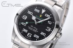 AirKing 126900 40mm SS Clean 1:1 Best Edition 904L Steel Smooth Bezel Black Dial on SS Oyster Bracelet A3230 - Image 2
