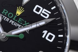 AirKing 126900 40mm SS Clean 1:1 Best Edition 904L Steel Smooth Bezel Black Dial on SS Oyster Bracelet A3230 - Image 4