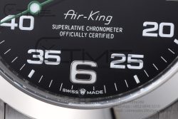AirKing 126900 40mm SS Clean 1:1 Best Edition 904L Steel Smooth Bezel Black Dial on SS Oyster Bracelet A3230 - Image 7