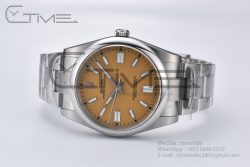 Oyster Perpetual 41mm 124300 Clean 1:1 Best Edition 904L Steel Yellow Dial on SS Bracelet VR3230 - Image 11