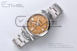 Oyster Perpetual 41mm 124300 Clean 1:1 Best Edition 904L Steel Yellow Dial on SS Bracelet VR3230 - Image 34