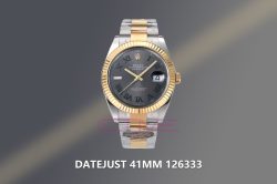 DateJust 41 126333 Clean Best Edition Grey Dial Green Roman Markers on YG/SS Oyster Bracelet VR3235