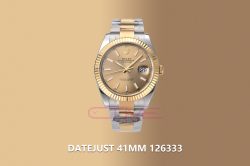 DateJust 41 126333 Clean Best Edition YG Gold Dial Stick Markers on Oyster Bracelet VR3235