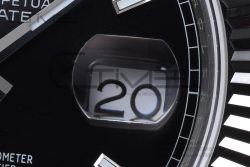 Day Date 40 GMF 1:1 Best Edition 904L Steel Black Dial Stick Markers on Bracelet A2836（Tungsten Heavy Version） - Image 10