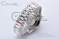 Day Date 40 GMF 1:1 Best Edition 904L Steel Black Dial Stick Markers on Bracelet A2836（Tungsten Heavy Version） - Image 15