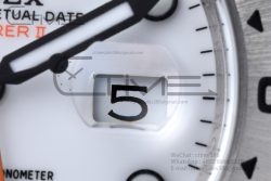 Explorer II 42mm 226570 904L SS C+F 1:1 Best Edition White Dial on Bracelet Super Clone VR3285 - Image 6