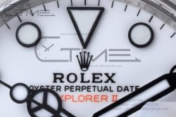 Explorer II 42mm 226570 904L SS C+F 1:1 Best Edition White Dial on Bracelet Super Clone VR3285 - Image 7