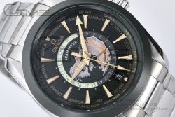 Aqua Terra Worldtimer VSF 1:1 Best Edition Green Dial on SS Bracelet A8938 Super Clone - Image 8