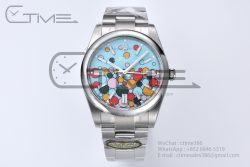 Oyster Perpetual 41mm 124300 Clean 1:1 Best Edition 904L Steel Balloon Dial on SS Bracelet VR3230 - Image 3