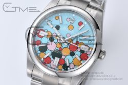 Oyster Perpetual 41mm 124300 Clean 1:1 Best Edition 904L Steel Balloon Dial on SS Bracelet VR3230 - Image 2