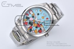 Oyster Perpetual 41mm 124300 Clean 1:1 Best Edition 904L Steel Balloon Dial on SS Bracelet VR3230 - Image 4