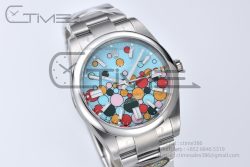 Oyster Perpetual 41mm 124300 Clean 1:1 Best Edition 904L Steel Balloon Dial on SS Bracelet VR3230 - Image 5