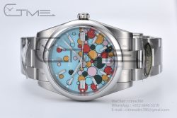 Oyster Perpetual 41mm 124300 Clean 1:1 Best Edition 904L Steel Balloon Dial on SS Bracelet VR3230 - Image 15