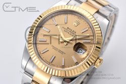 DateJust 41 126333 Clean Best Edition YG Gold Dial Stick Markers on Oyster Bracelet VR3235 - Image 5